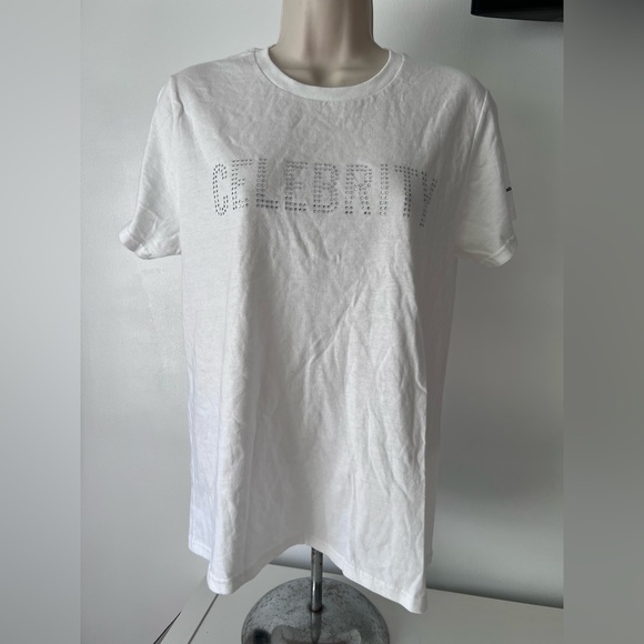 celebrity cru Tops - Celebrity White Women's T-Shirt NWT